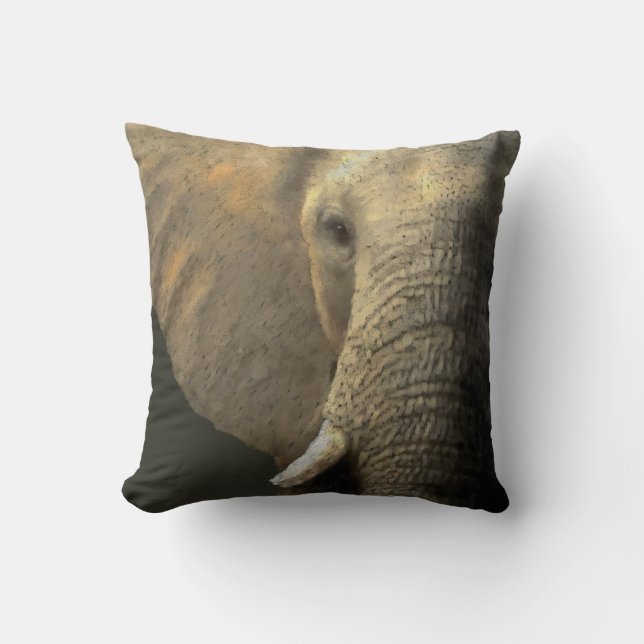 Coussin Portrait Elelphant (Recto)