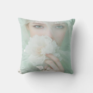 Coussin Portrait floral élégant