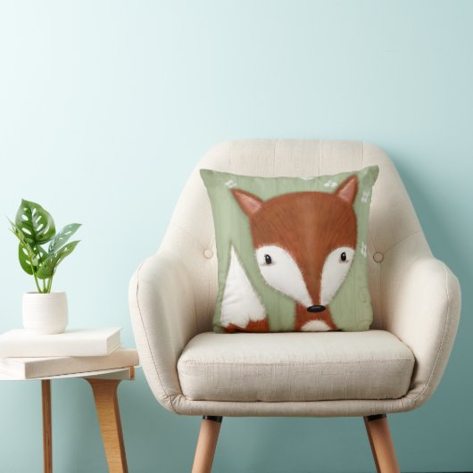 Coussin Portrait Fox (Chaise)