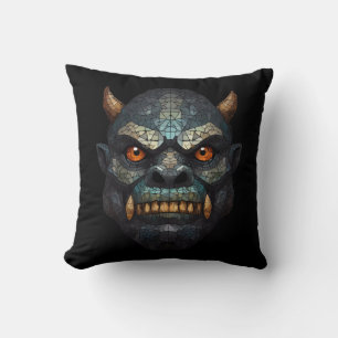 Coussin Portrait gobelin et orc