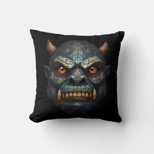 Coussin Portrait gobelin et orc (Recto)
