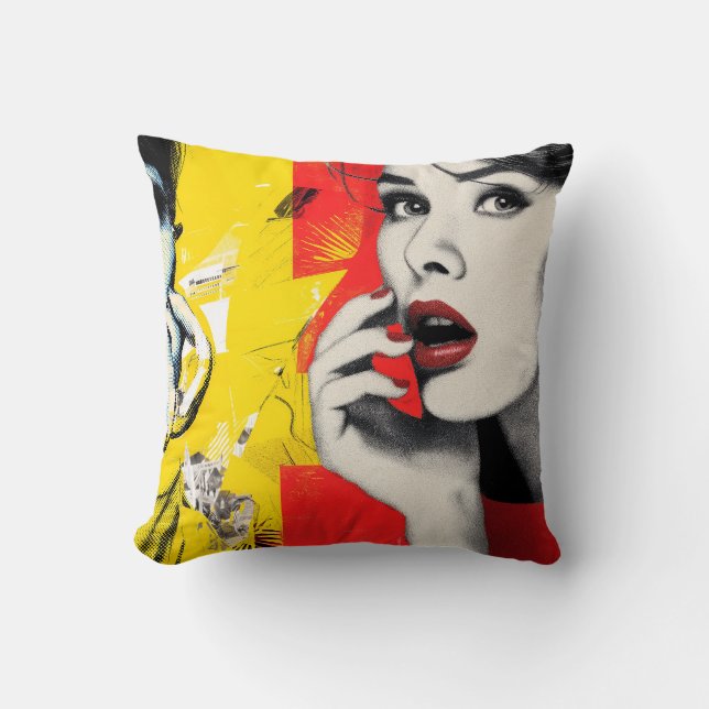 Coussin Portrait pop double (Recto)