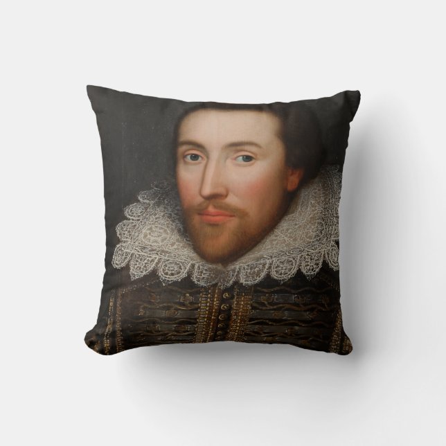 Coussin Portrait vintage de William Shakespeare (Recto)