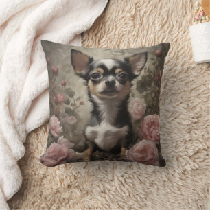 Coussin Portraits de race de chien fleur 9