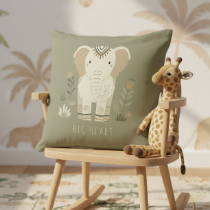 Coussin Portraits Safari Éléphant ID1264