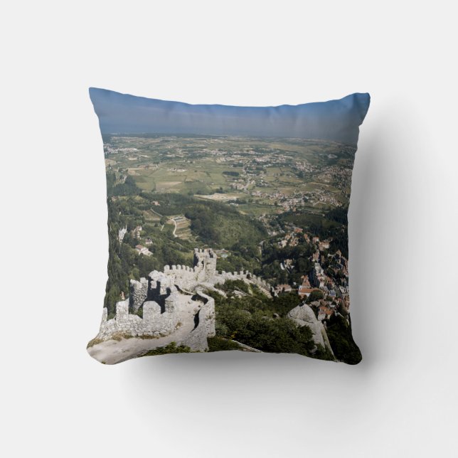 Coussin Portugal, Province de Lisbonne, Sintra, Vue depuis (Recto)