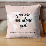 Coussin Positif Vous N'Êtes Pas Seul Citation Motivation F<br><div class="desc">Positif Vous N'Êtes Pas Seul Citation Motivation Fille</div>