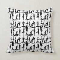 Position de Yoga black white motif