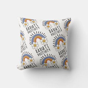 Coussin Positivité du rayonnement   Arc-en-ciel coloré et 