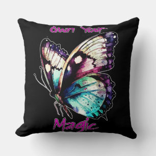 Coussin Posséder votre magie - Papillon