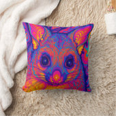 Coussin possums australien psychédélique à queue touffue (Couverture)
