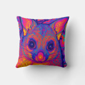 Coussin possums australien psychédélique à queue touffue (Verso)