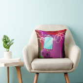 Coussin Poster d'arcade rétro des années 1980 (Chaise)