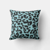 Coussin Poster de animal Blizzard Blue Leopard (Verso)