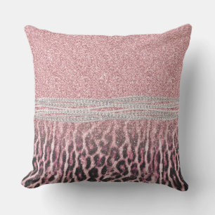Coussin poster de animal Chic Girly Pink Leopard Image