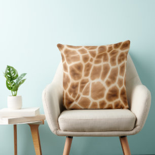 Coussin Poster de animal crème Brown Giraffe