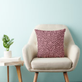 Coussin Poster de animal de léopard d'or Rose (Chaise)