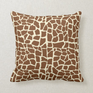 Coussin Poster de animal de motif de girafe