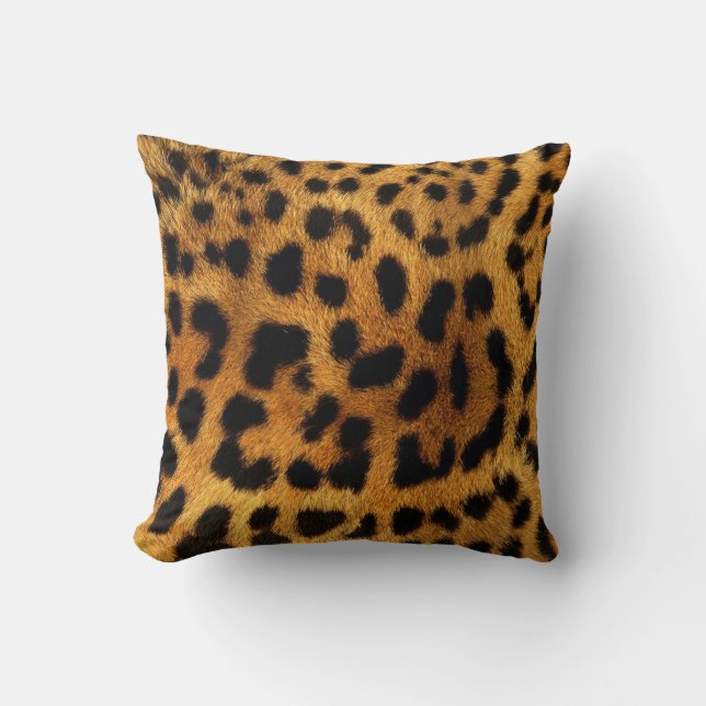 Coussin poster de animal de safari chic et chic (Recto)