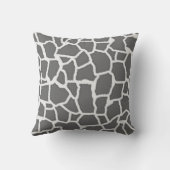 Coussin Poster de animal Dim Grey Giraffe; tableau de bord (Verso)