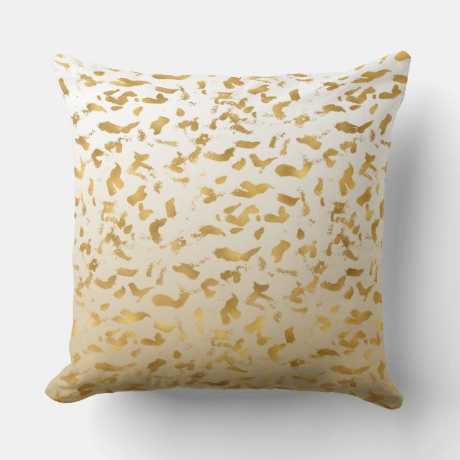 Coussin Poster de animal Ombre blanc or (Recto)