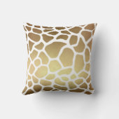 Coussin Poster de animal or et blanc avec Parties scintill (Verso)