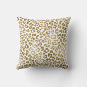 Coussin Poster de animal or et blanc avec Parties scintill (Verso)