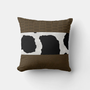 Coussin Poster de animal réversible du coton