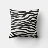 Coussin Poster de animal Zèbre noir et blanc (Verso)