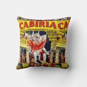Coussin Poster de Cabiria Vieux Film Image Jeter l'oreille