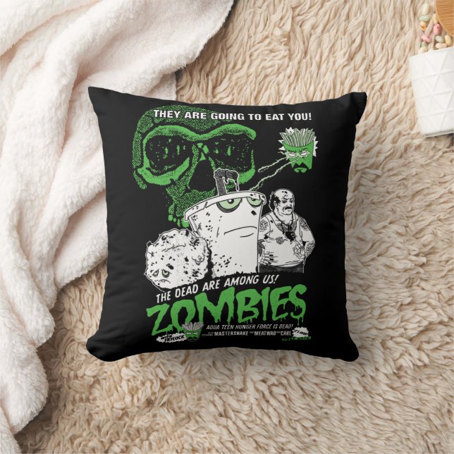 Coussin Poster de la Force de Faim Ado Aqua Zombies (Couverture)