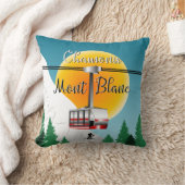 Coussin Poster de voyage vintage Mont Blanc Chamonix (Couverture)