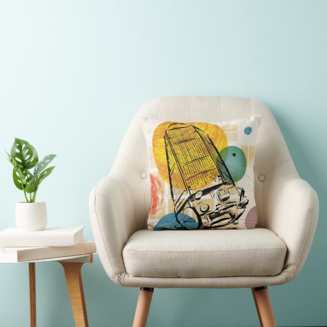 Coussin Poster du télescope spatial Kepler. (Chaise)