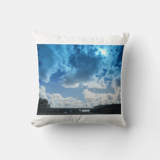 Coussin Poster d'un ciel de Londres (Recto)