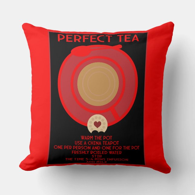 Coussin Poster Tea Wall Art (Recto)