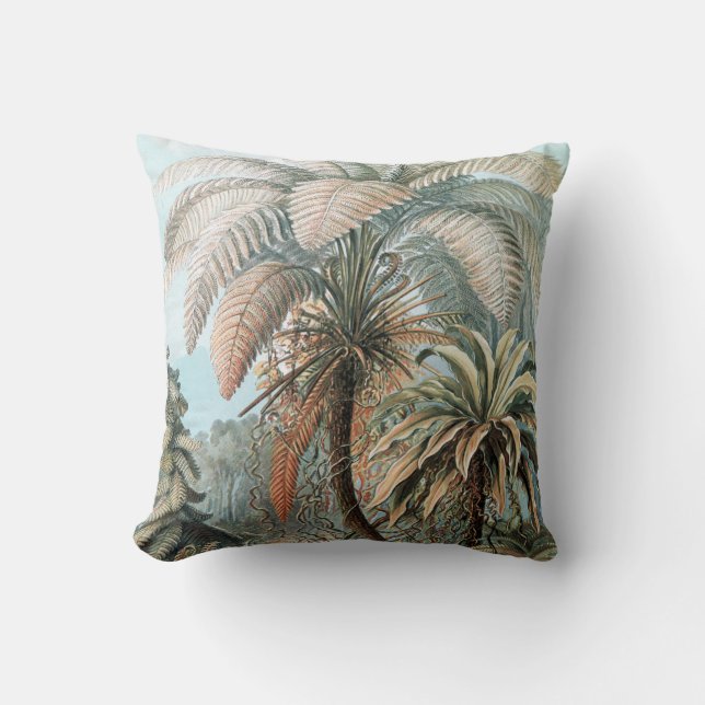 Coussin Poster vintage Ernst Haeckel Palm Trees (Recto)