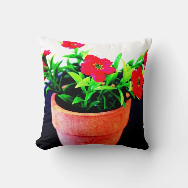 Coussin Pot de fleurs (Recto)