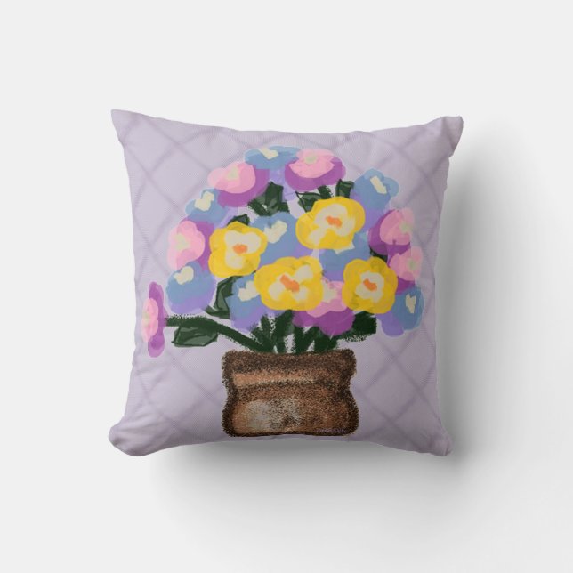 Coussin Pot de fleurs (Recto)