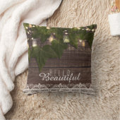 Coussin Pot de fleurs avec guirlande et lierre Maison de f (Couverture)