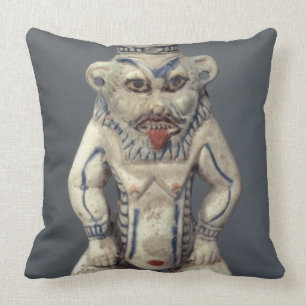 Coussin Pot de Kohl, dépeignant le dieu égyptien Bes de