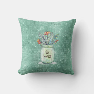 Coussin Pot Mason Jar Awesome