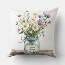 Pot Mason Jar de fleurs sauvages