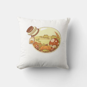 Coussin Potion d'automne avec grenouillettes Classique
