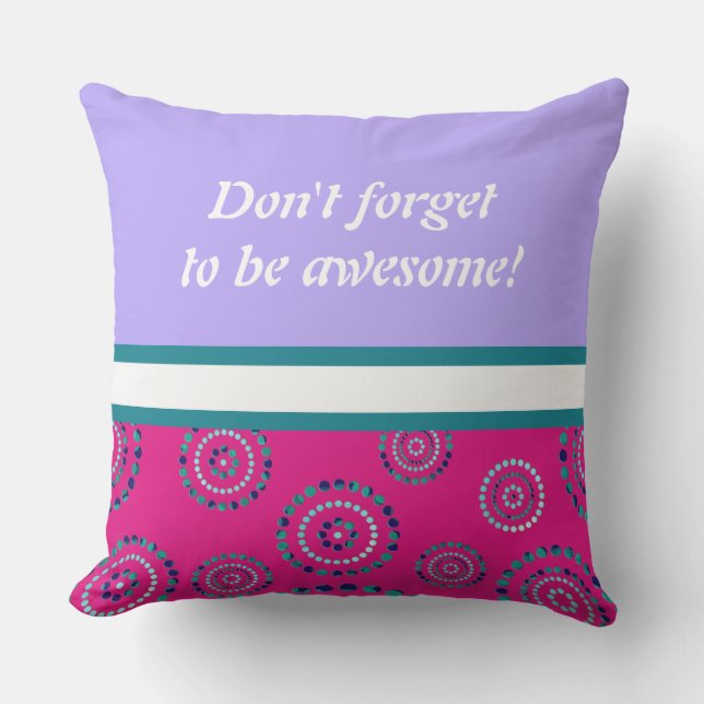Coussin Pots Circle Power Flowers + votre backgr. (Recto)
