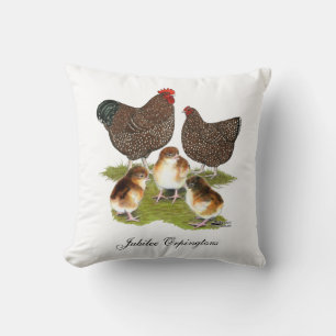 Coussin Poule de la famille Jubilée d'Orpington