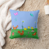 Coussin Poule et poussins  (Couverture)