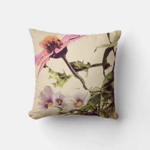 Coussin Poules de printemps lancent l'oreiller de style vi
