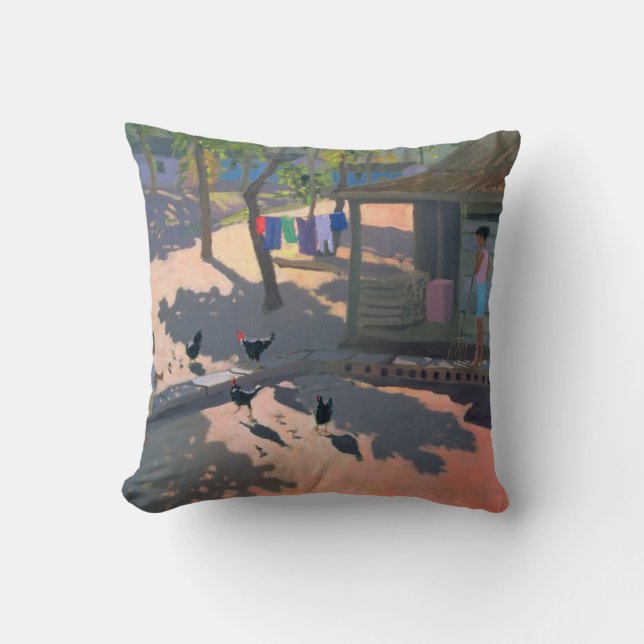 Coussin Poules et poulets Cuba 1997 (Recto)
