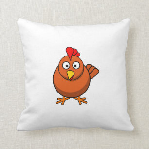 Coussin Poulet de bande dessinée