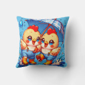 Coussin "Poulet des jours pluvieux" (Verso)